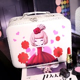 韩国可爱化妆包小方包手提大容量化妆箱大小号便携彩妆收纳包包邮