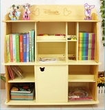 迪士尼儿童出口家具实木儿童书柜书架 实木自由组合多容量收纳柜