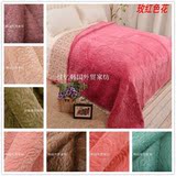 韩式纯色丽雪儿高档法兰绒珊瑚绒毛毯绗缝床单绗缝被床盖床上用品