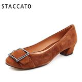 STACCATO/思加图2015年秋季专柜同款羊皮浅口女单鞋SN08DCQ5专柜2