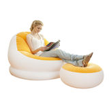 INTEX 充气沙发床躺椅懒人椅气垫椅子单人午休椅午睡椅家用便携折