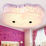 现代卧室可爱女孩Kitty猫卡通灯儿童公主水晶房间吸顶灯LED灯具