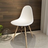 椅子简约现代椅创意办公休闲实木椅咖啡塑料椅靠背北欧餐椅