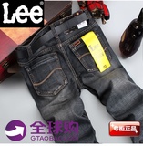 Lee男士牛仔裤男专柜正品代购春夏款直筒中腰商务休闲宽松长裤子