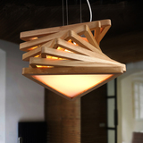 北欧宜家创意个性实木艺餐厅卧室书房艺术简约中式美式办公室吊灯