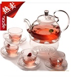 整套花草红茶具耐热玻璃茶具功夫普洱水果茶壶套装特价包邮送蜡烛