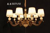 美苏D5071欧式水晶吊灯简欧美式客厅全铜灯具卧室餐厅纯铜灯饰