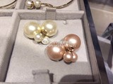 正品代购Dior 迪奥白色珍珠双面 两用耳钉/耳环 小辣椒同款 现货