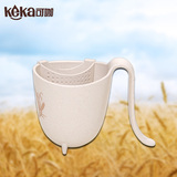 【天猫超市】可咖小麦纤维绿色环保茶杯过滤水杯随手杯牛奶杯