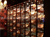 上海定制不锈钢恒温酒柜 酒店红酒展柜 设计酒窖组合酒架图片