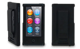 苹果ipod nano 7代套夹子ipod nano7保护壳塑料nano7保护壳硬黑金