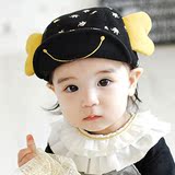 婴儿帽子韩版春秋季儿童帽子0-1岁宝宝鸭舌帽男童女童遮阳棒球帽