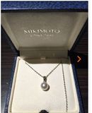 日本专柜购买mikimoto御木本简约款银链海水珍珠项链
