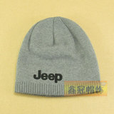 Jeep吉普秋冬天季男女士户外套头保暖毛线针织加厚防寒夹绒帽子
