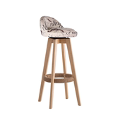实木酒吧椅创意高椅欧美式吧台椅子木前台时尚吧凳简约高脚凳子
