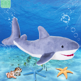 鲨鱼毛绒玩具公仔儿童新年元旦礼物动物玩偶可爱海豚娃娃抱枕女生