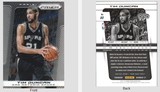 NBA球星卡帕尼尼公司1314 prizm系列80号马刺队邓肯的亮闪面卡