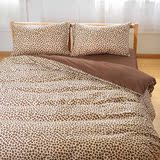 全棉豹纹四件套纯棉床单床笠款1.5/1.8/2.0m双人床上用品1.2米三