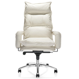 好环境家具时尚大气经理椅老板椅电脑椅办公大班椅休闲白色真皮椅