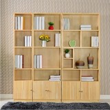 特价现货1.8米实木书柜简易书架单个书柜儿童书柜自由组合储物柜