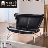 百师椅北欧时尚简约现代皮质沙发大小户型客厅休闲组合铁艺术定制
