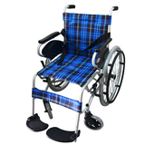 【优惠】互邦轮椅车HBL26 老人轮椅代步车铝合金折叠轻便手动轮椅