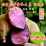 大薯 脚板薯2015新鲜上市 紫山药毛薯 赣南农家有机紫薯五斤包邮