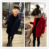 春秋女童外套小西装长袖开衫2016韩版儿童风衣女中长款童装上衣