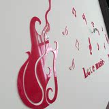 沙发餐厅家居装饰吉他3d水晶亚克力立体墙贴纸儿童幼儿园客厅卧室