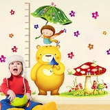 婴儿宝宝身高贴幼儿园客厅卧室儿童房测量身高墙贴纸画装饰可移除