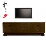 现代新中式电视柜 装饰柜 视厅柜古典实木时尚家居特色花影家具