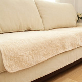 左耳边韩国高档短毛绒布艺沙发垫坐垫沙发套冬季保暖防滑沙发巾