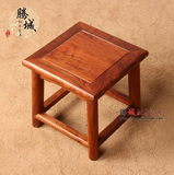 中式实红木古典家具非洲黄花梨木矮凳换鞋凳小方凳儿童椅凳小孩椅