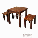 定制 实木饭店餐桌椅组合 小方桌 双人餐桌 休闲喝茶打牌下棋桌子