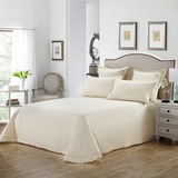 纯色全棉绗缝夹棉床盖三件套可配四件套纯棉加厚被套1.5 1.8m床
