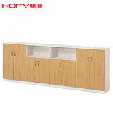 HOFY办公家具带锁木质文件柜办公活动柜矮柜移动柜资料柜低柜中柜