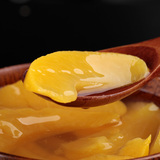 晶玉小黑罐砀山糖水黄桃水果罐头出口韩国食品300g*6秘城堡