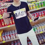 SLP新款 BABY T恤 BIGBANG GD权志龙同款韩版男女情侣纯棉短袖Tee