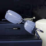 2016新款Montblanc万宝龙眼镜架近视男无框商务眼镜框板材加金属
