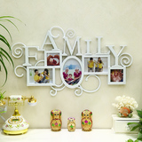 欧式family字母连体异形7寸6寸树脂相框组合 个性创意照片墙装饰