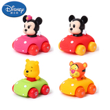 迪士尼儿童回力车玩具车婴幼儿惯性车小汽车维尼熊模型男女孩包邮