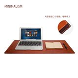 MINIMALISM头层牛皮真皮办公桌垫电脑超大鼠标垫写字保护皮垫