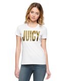 美国正品代购 Juicy Couture 16年春款亮片短袖t恤