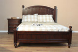 美国橡木纯实木床卧室家具1.8米1.5米婚床大床简约美式田园欧式