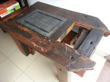 老船木家具茶桌椅组合古船木茶台原生态原木实木户外阳台茶几