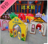 热卖幼儿园游戏屋 木质小房子玩具屋儿童过家家角色扮演幼儿小屋