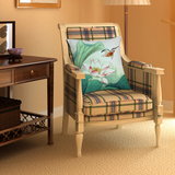 创意中国风现代复古新中式红木沙发荷花抱枕 沙发靠垫套大号定做