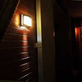卧室晚上不插电开关开关壁灯LED人体自动感应小夜灯光控电池光感