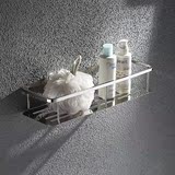 平平卫浴置物架 304不锈钢卫生间加厚浴室置物架洗手间壁挂单板篮