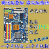 原装拆机 一线品牌 P43 DDR2 775针 四核台式电脑主板独立大板